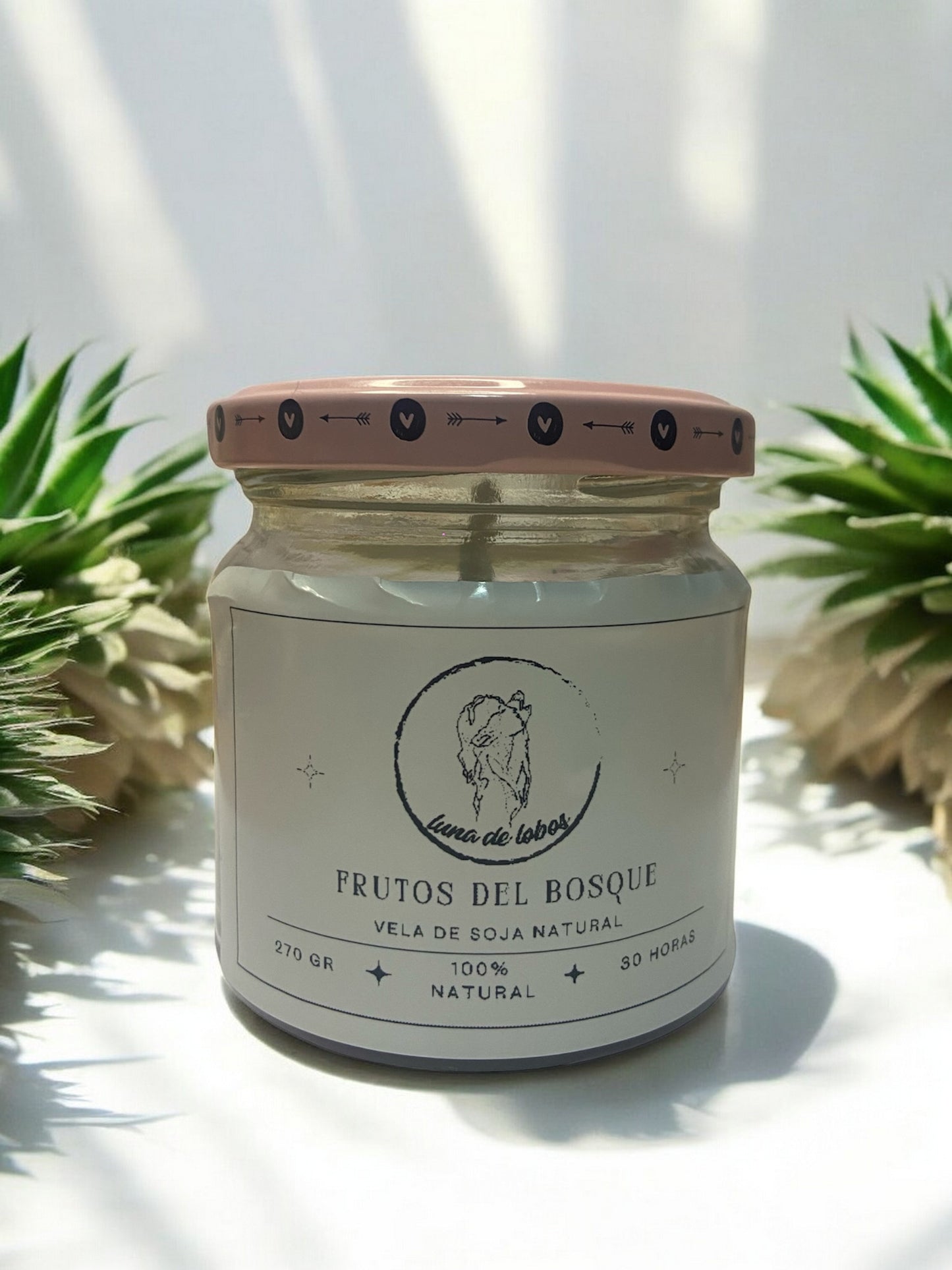 Vela aromática dos colores by Luna de Lobos. - Vela aromática de frutos del bosque.