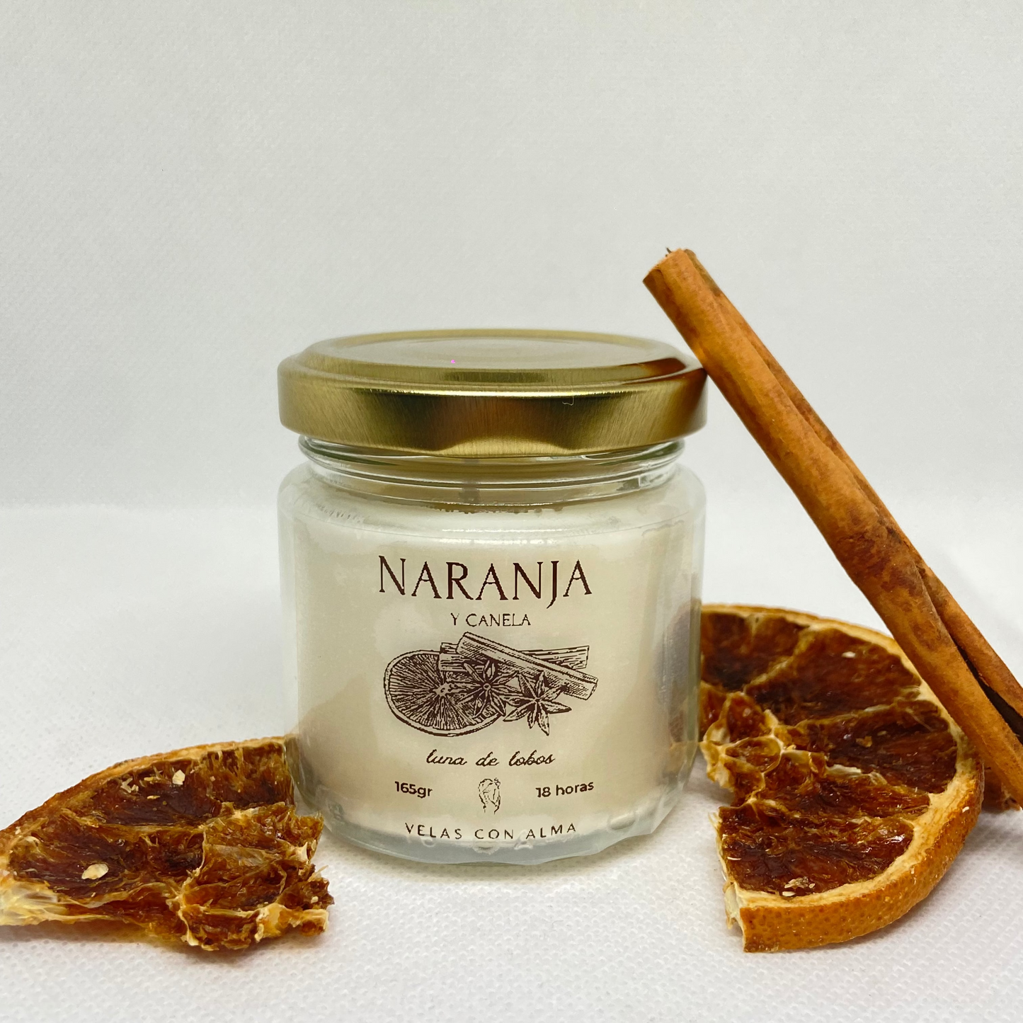 Vela Naranja y Canela