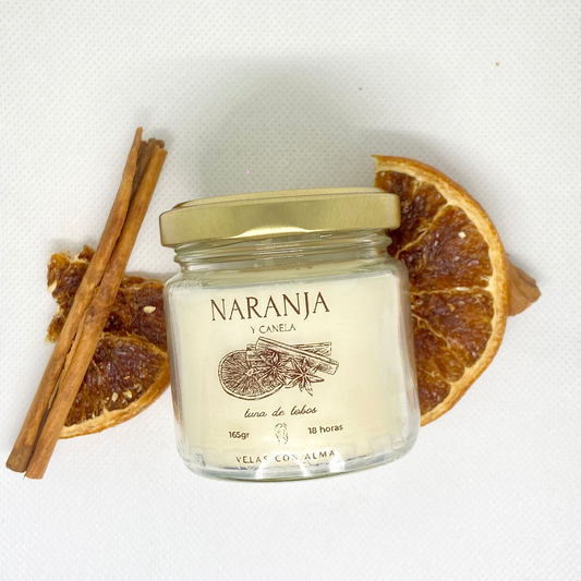 Vela Naranja y Canela