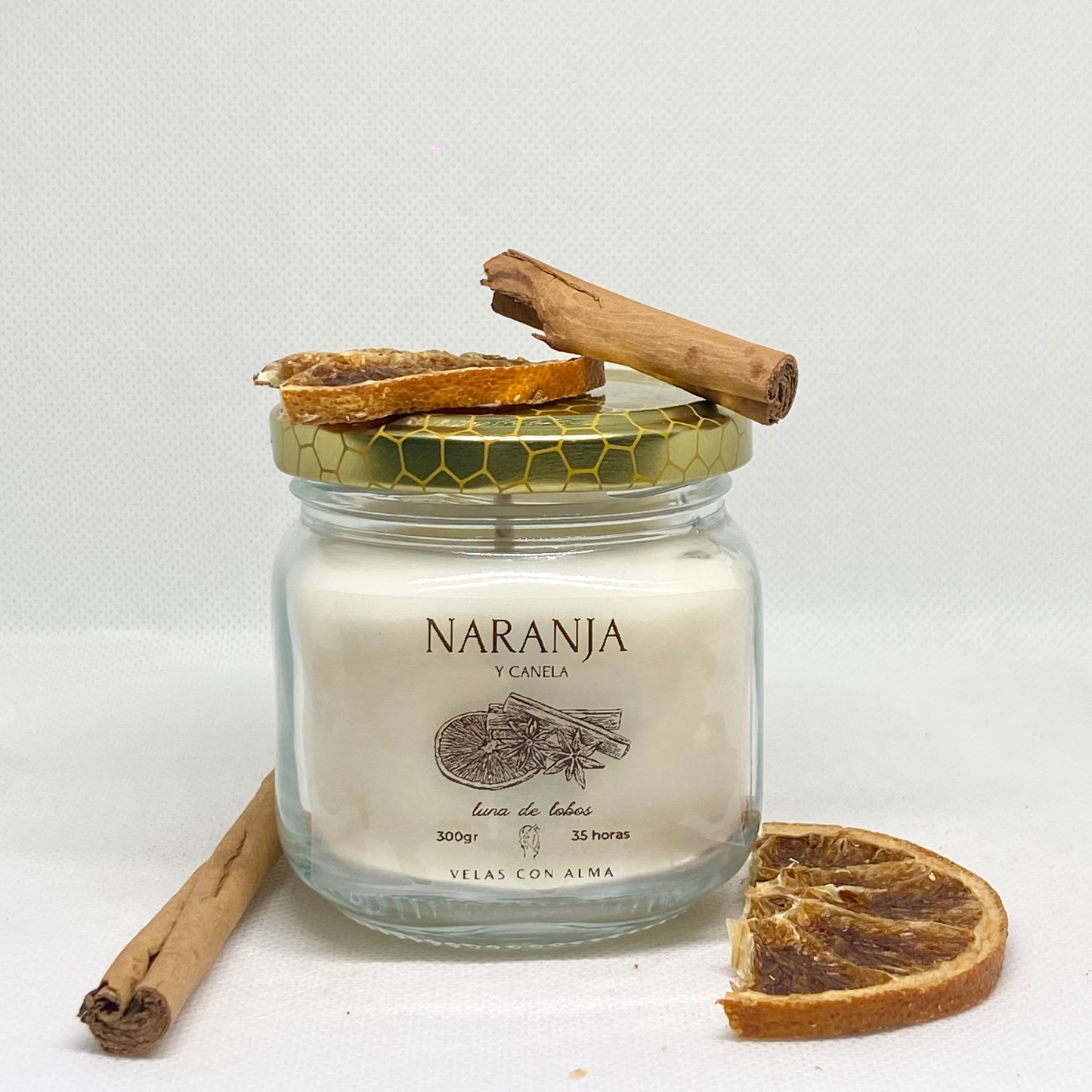 Vela Naranja y Canela