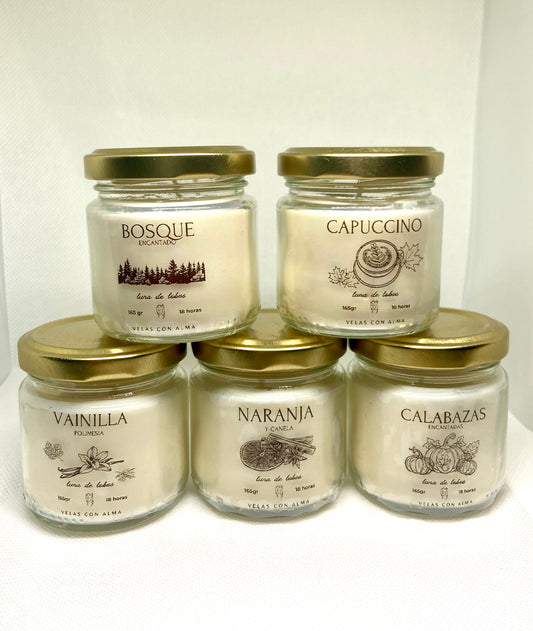 Pack 5 velas de soja Autumn Vibes – Colección Bienvenido otoño 2025