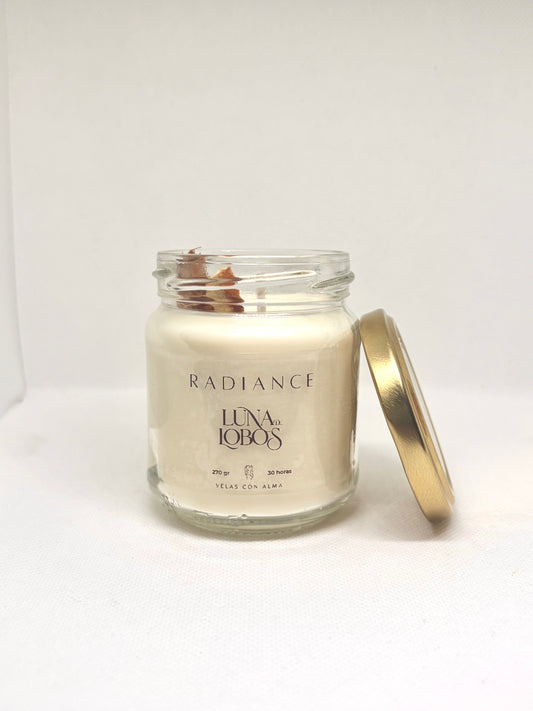 Radiance - Vela aromática naranja y canela – cálida y reconfortante | vela de soja | Luna de Lobos