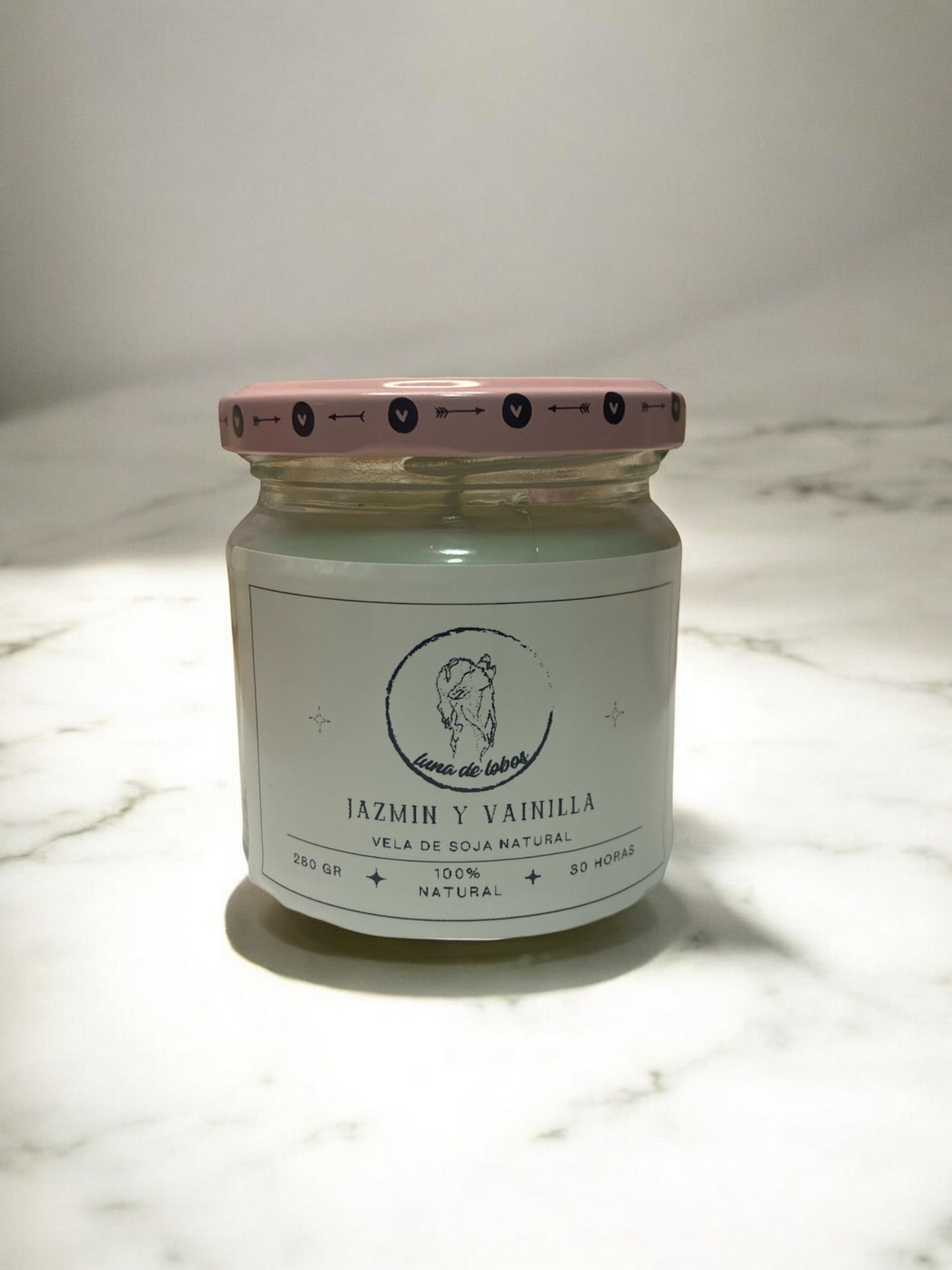 Vela Aromática Jazmín y Vainilla.