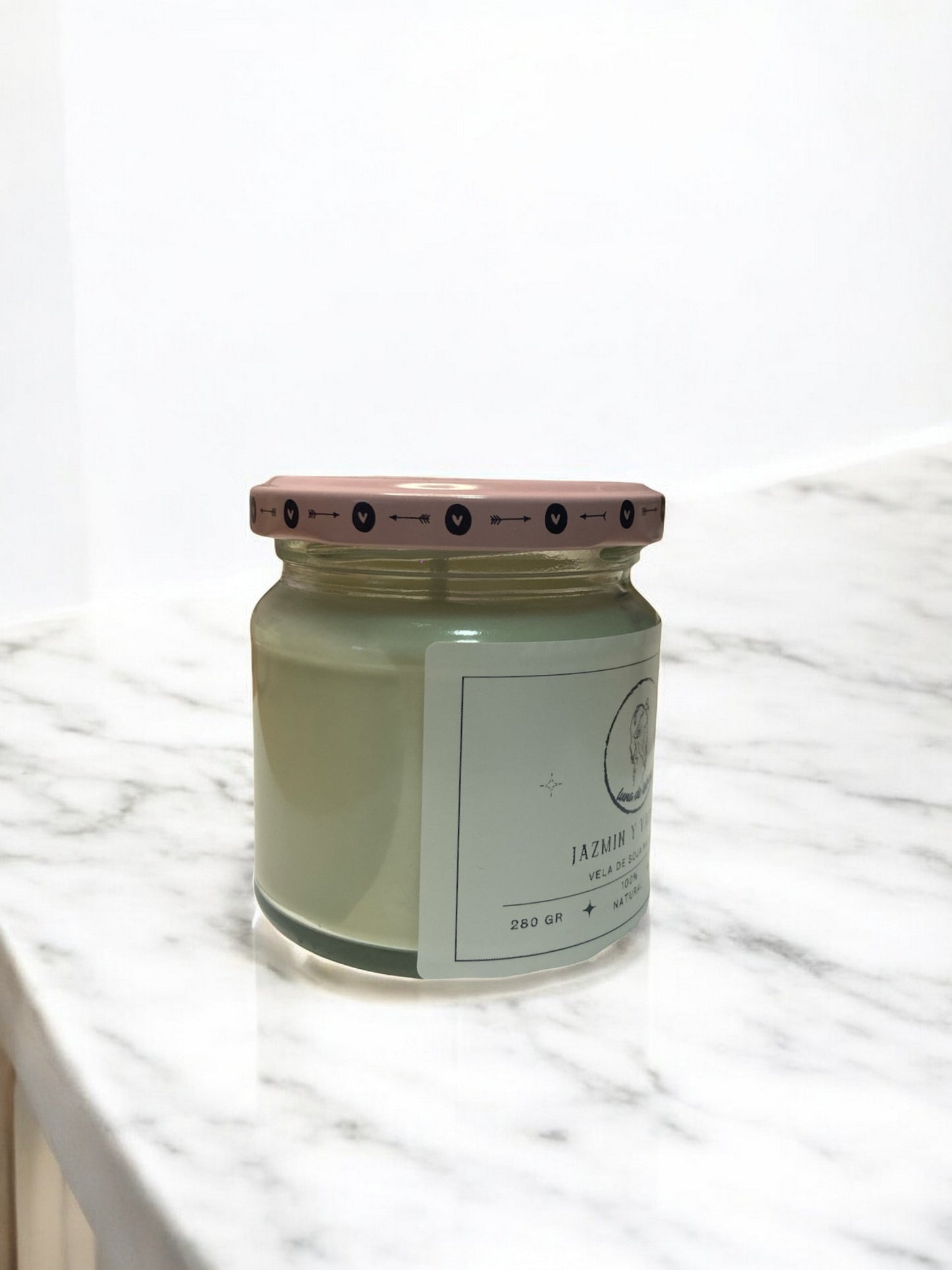 Vela Aromática Jazmín y Vainilla.