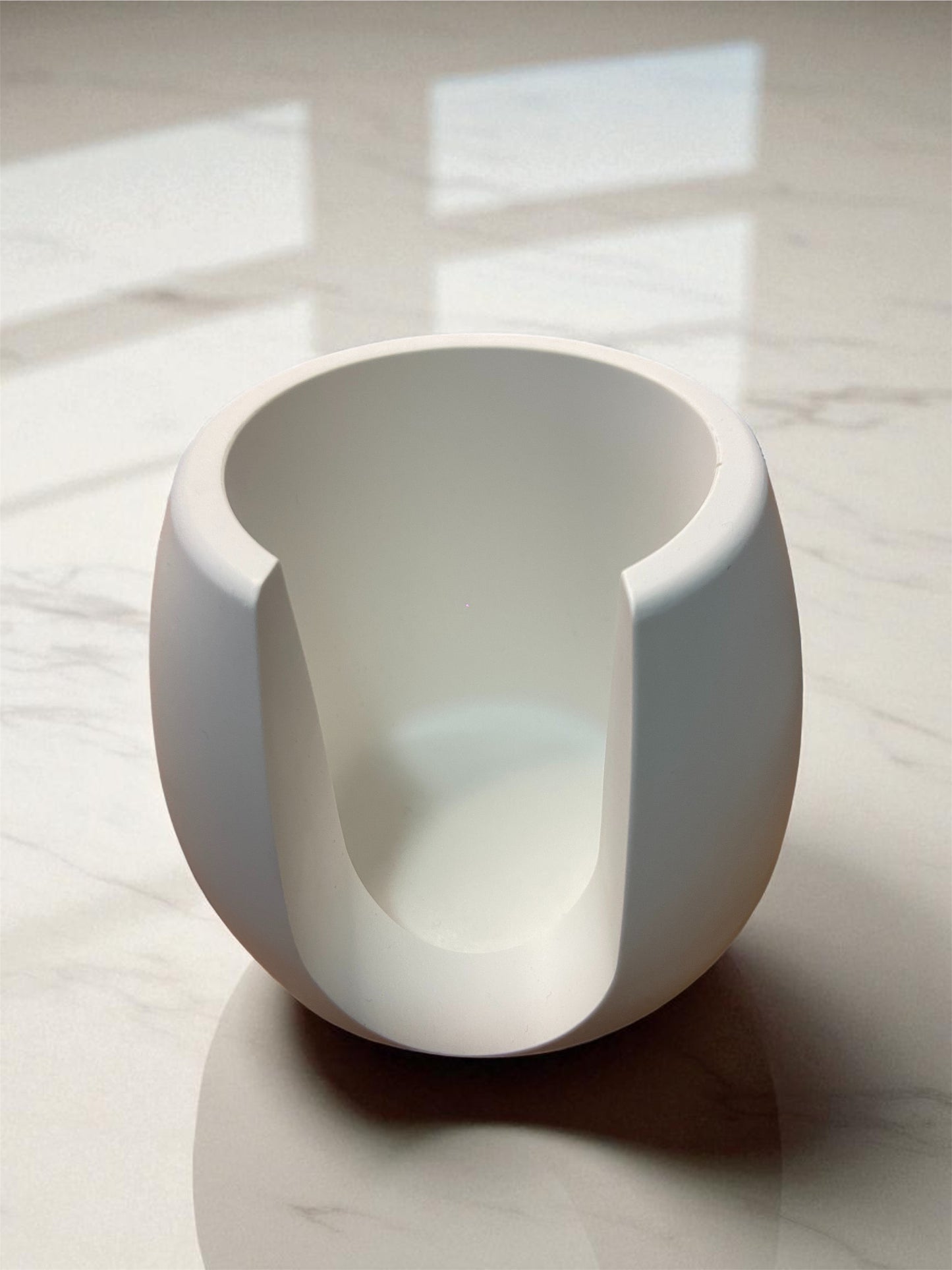 Quemador Piedra Blanca - Elegancia minimalista para tus wax melts y esencias