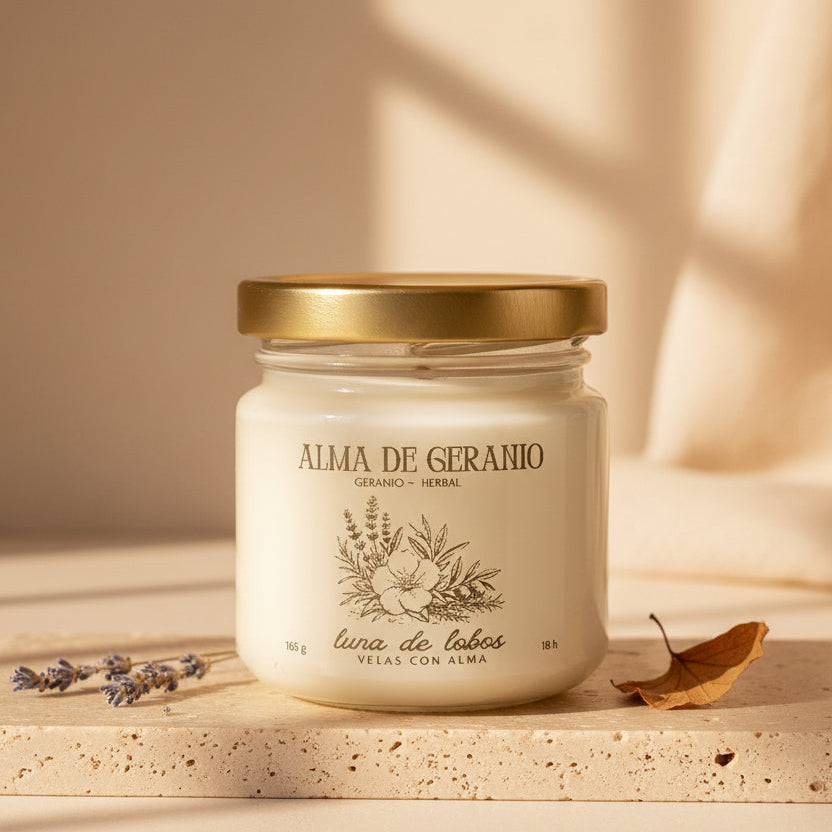 Alma de Geranio · Vela de soja