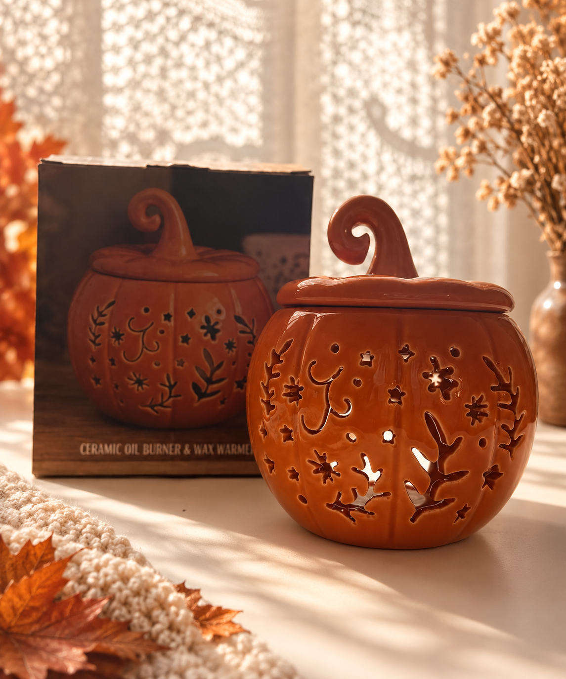 Quemador de Calabaza de Cerámica · 2 colores