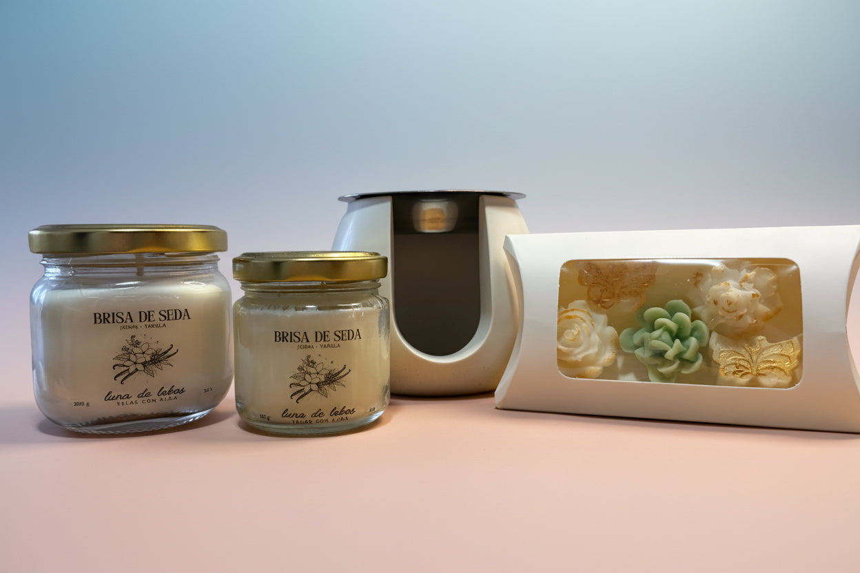 Pack regalo · Hoy te eliges a ti · con velas y quemador Piedra Blanca