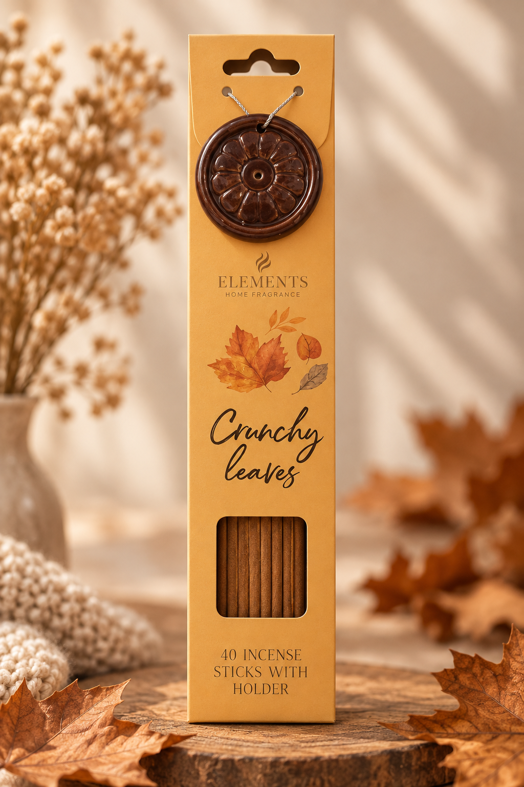 Incienso de Otoño con Soporte · 3 aromas