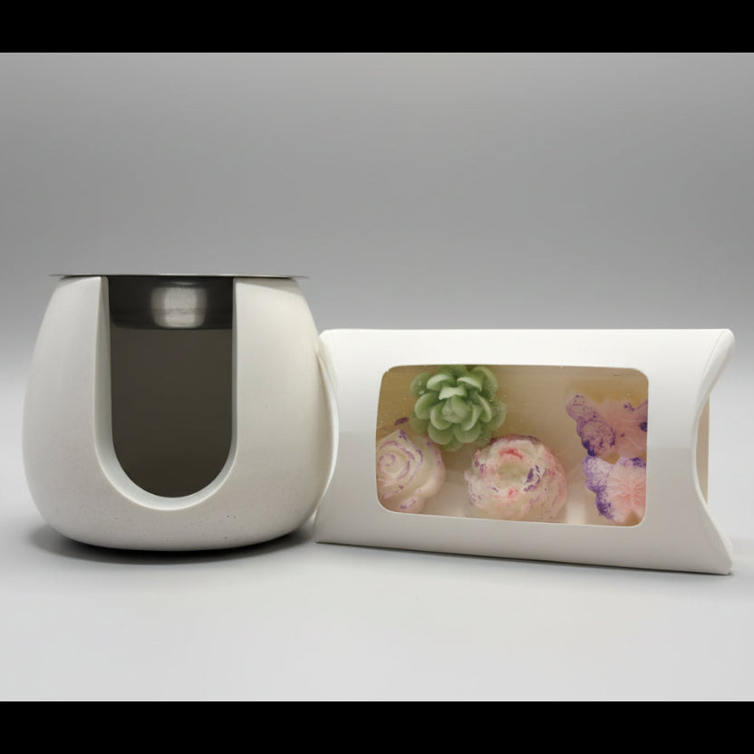 Pack regalo - "Un detalle que abraza” Quemador Arco Sagrado + Wax Melts Florales