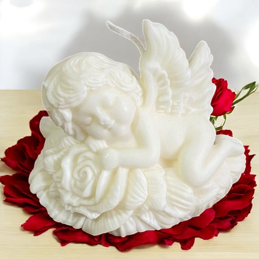 Vela Ángel del Descanso – Cera de Soja Artesanal