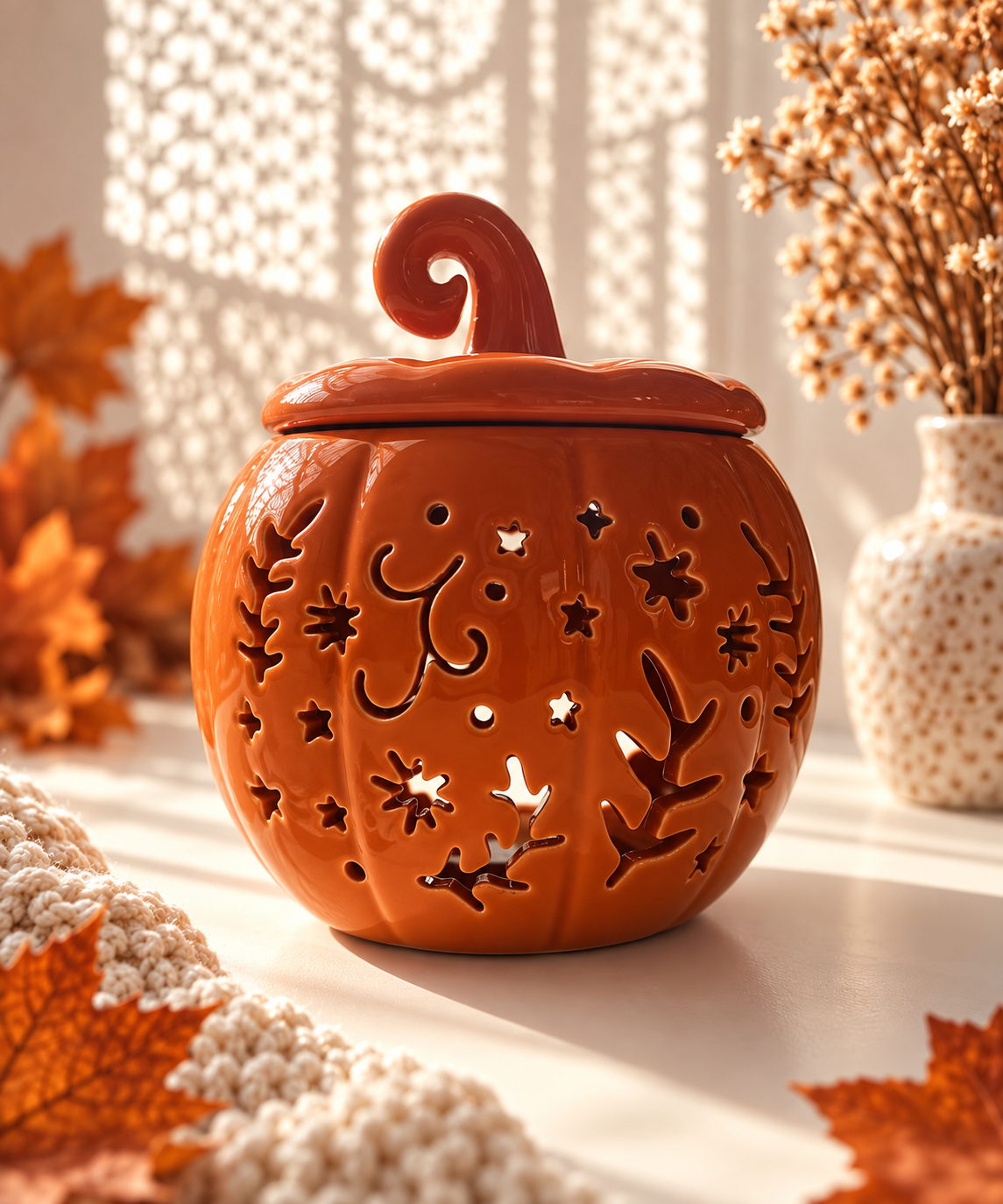 Quemador de Calabaza de Cerámica · 2 colores