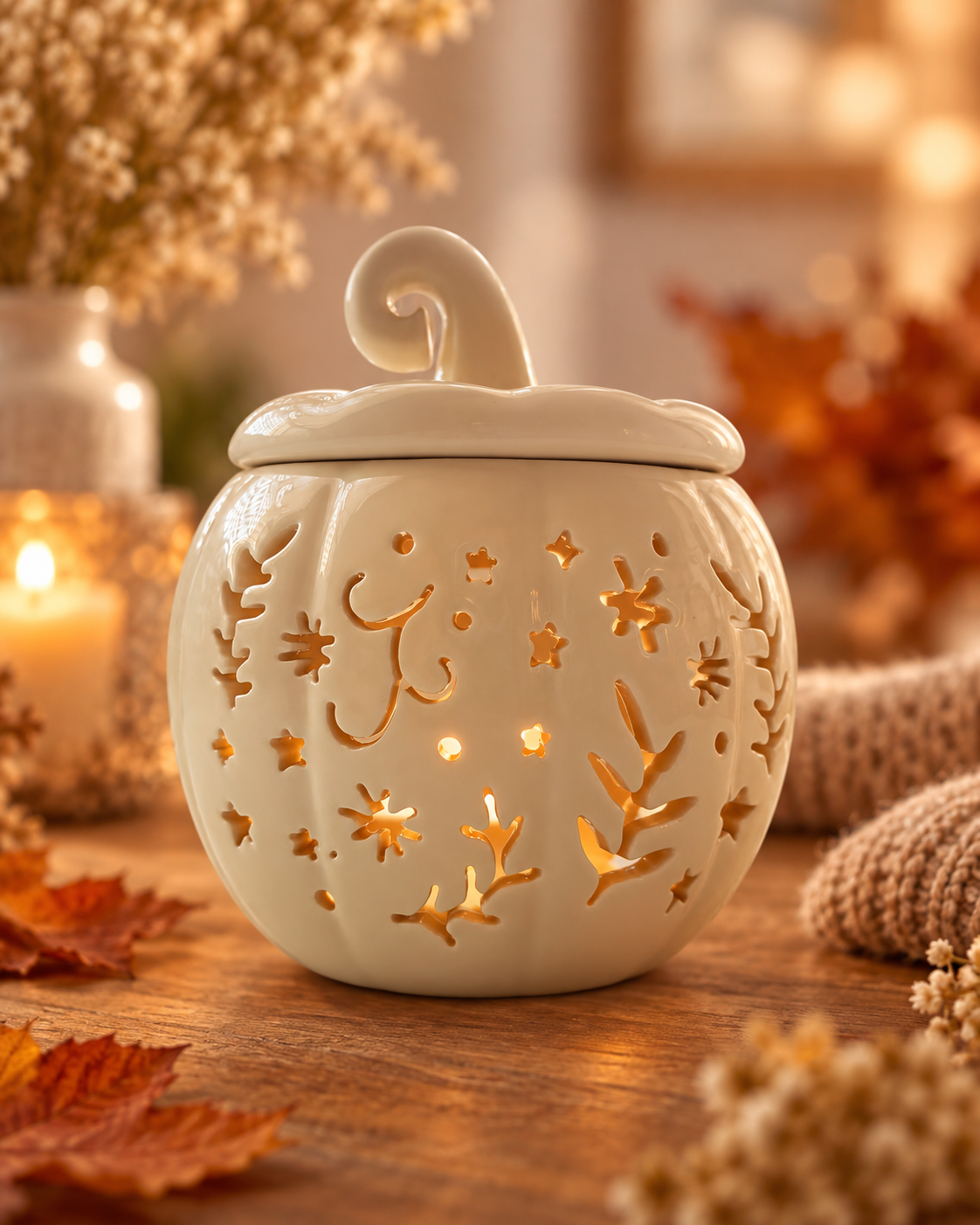 Quemador de Calabaza de Cerámica · 2 colores