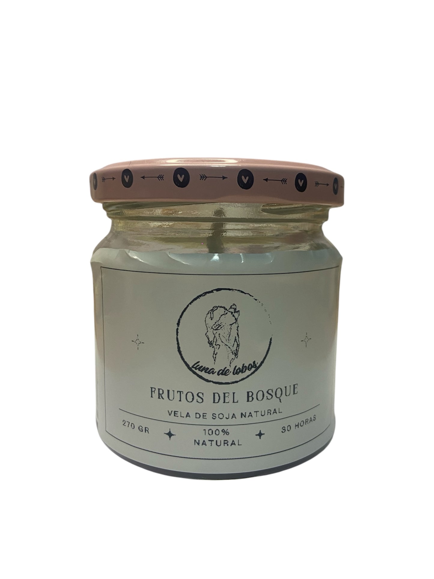 Vela aromática dos colores by Luna de Lobos. - Vela aromática de frutos del bosque.
