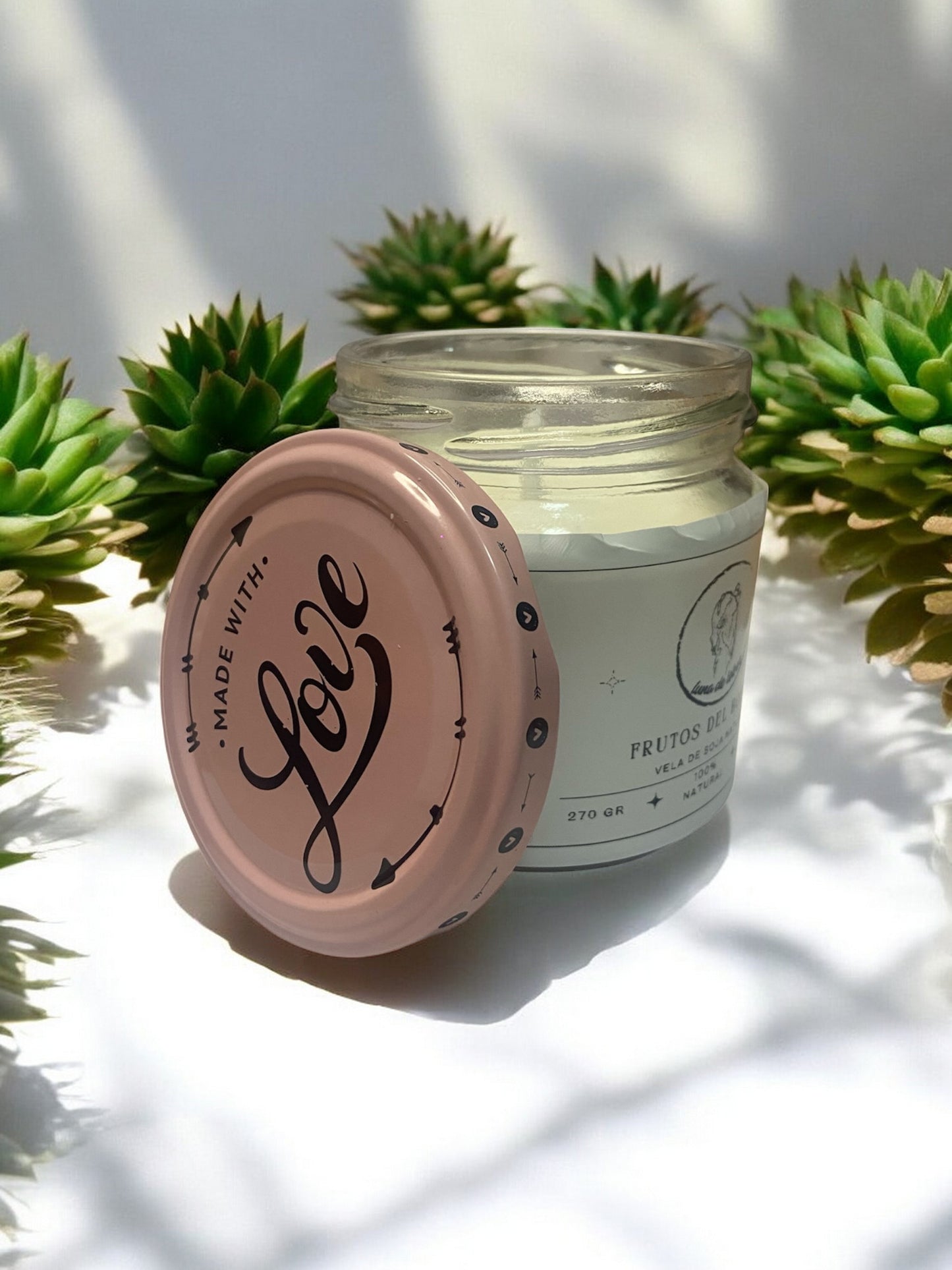Vela aromática dos colores by Luna de Lobos. - Vela aromática de frutos del bosque.