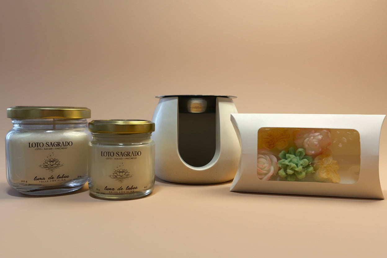Pack regalo · Hoy te eliges a ti · con velas y quemador Piedra Blanca