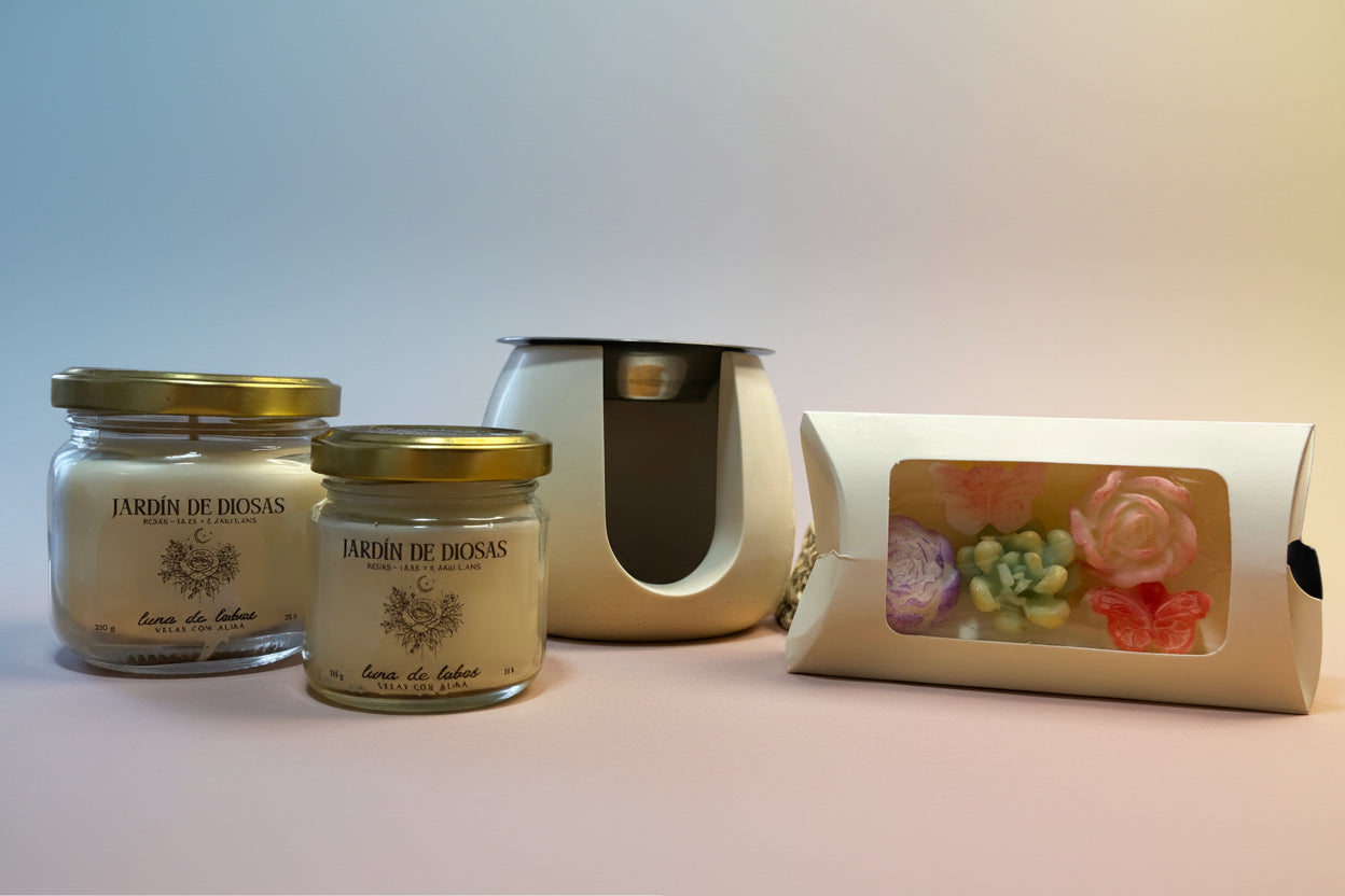 Pack regalo · Hoy te eliges a ti · con velas y quemador Piedra Blanca