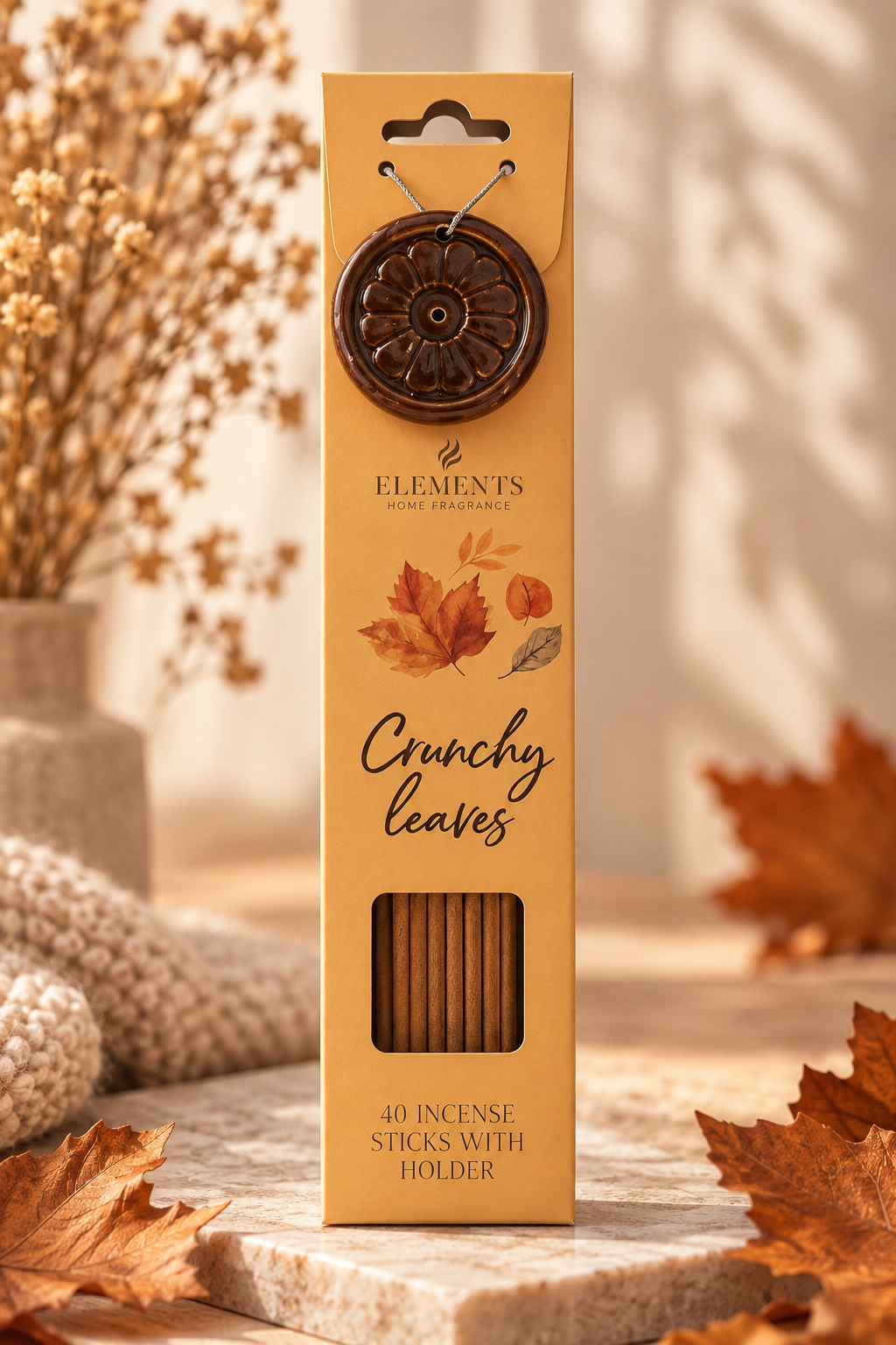 Incienso de Otoño con Soporte · 3 aromas