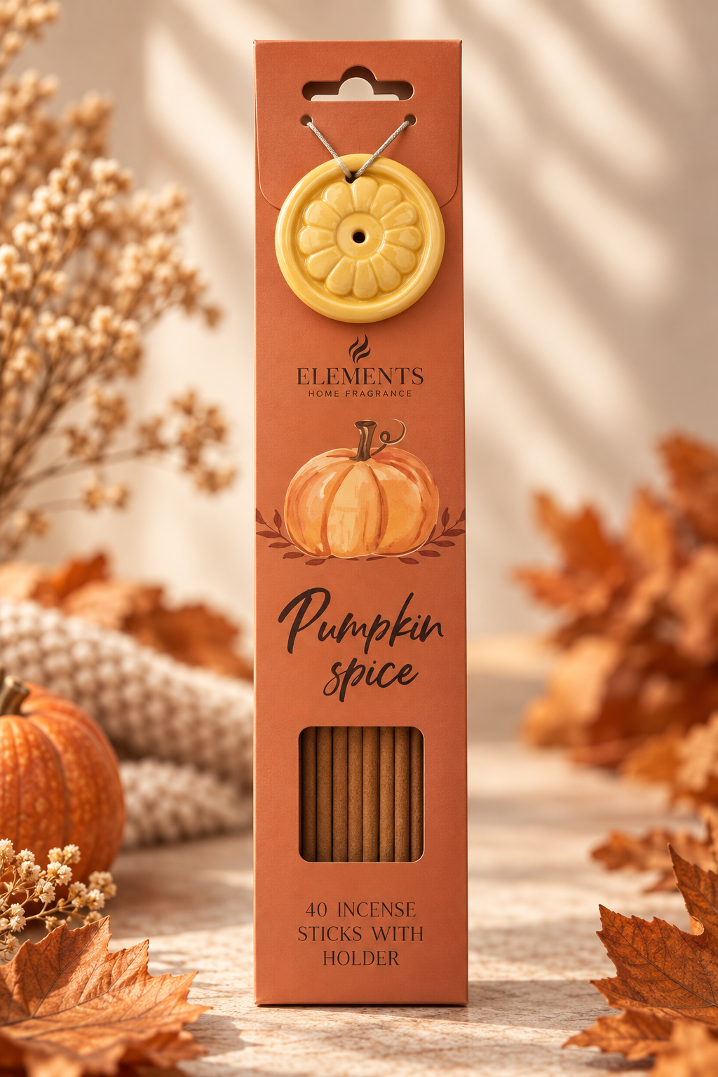 Incienso de Otoño con Soporte · 3 aromas