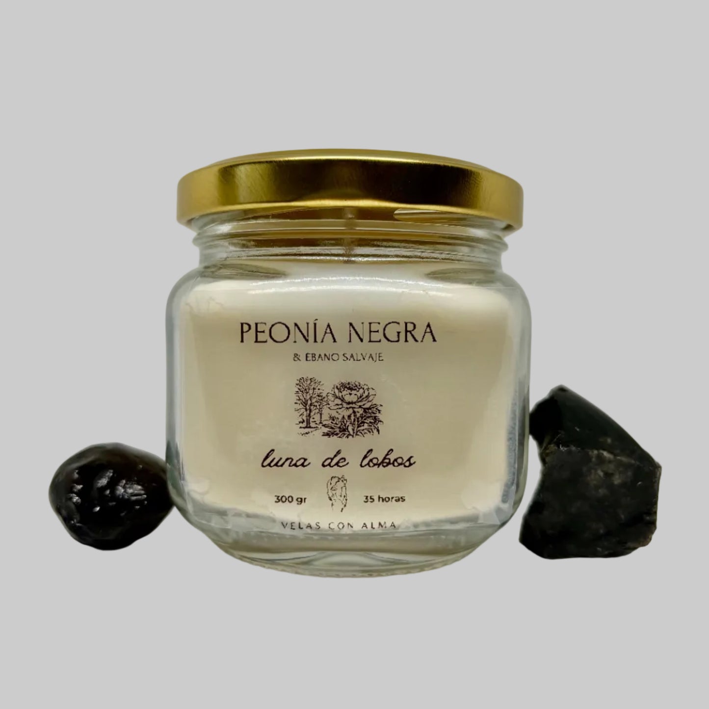 Peonia Negra y Ébano Salvaje - Luna de Lobos