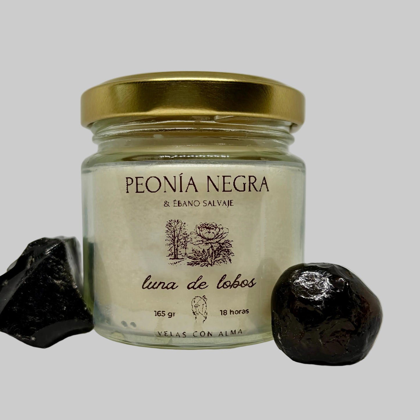 Peonia Negra y Ébano Salvaje - Luna de Lobos