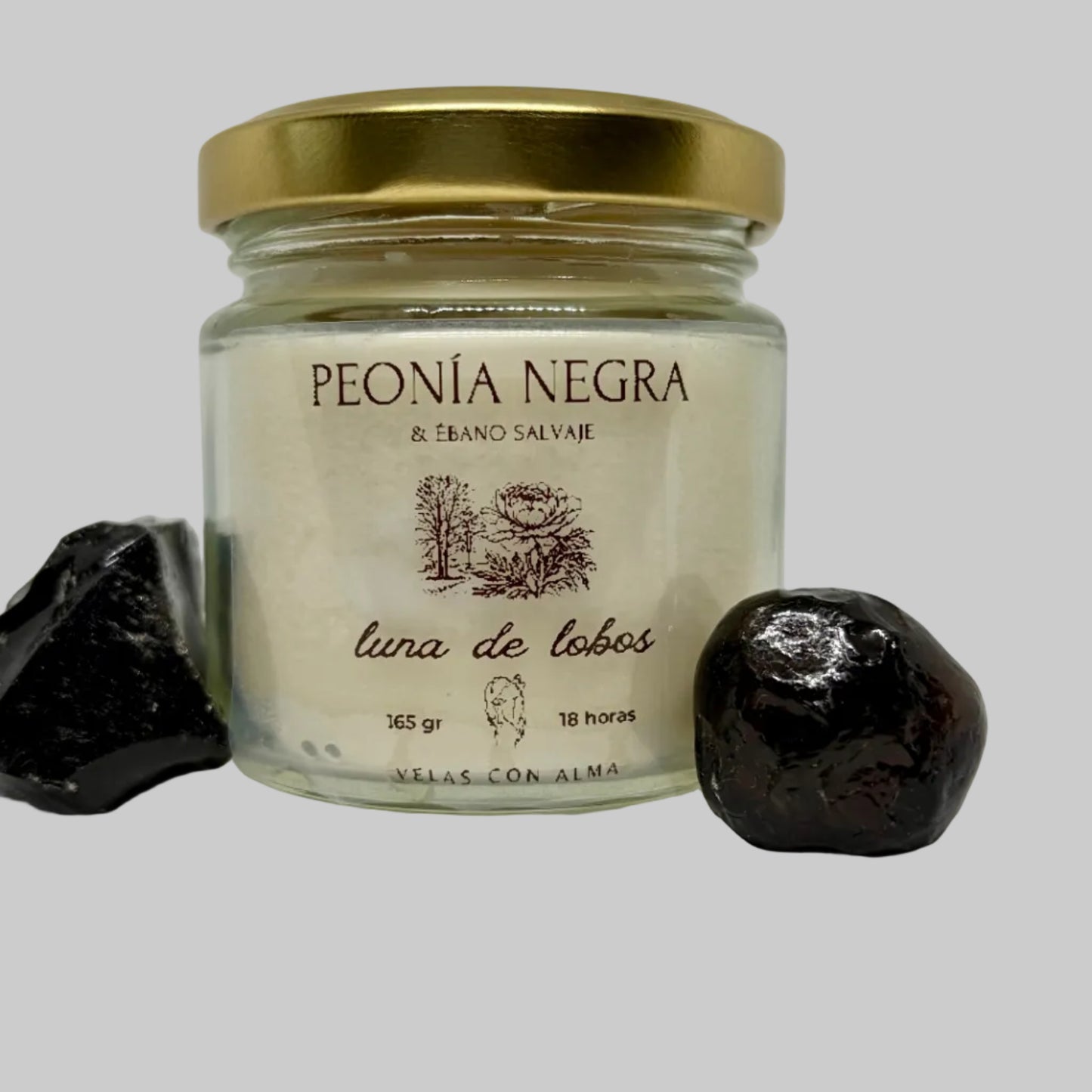 Peonia Negra y Ébano Salvaje - Luna de Lobos