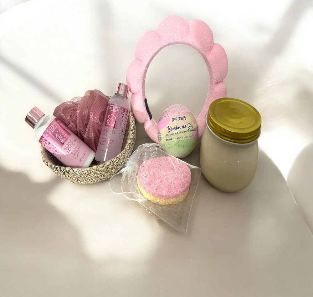 Set de baño aromaterapia Rosas. Oh my bath!