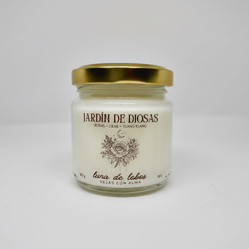 Vela aromática floral – rosas, lilas y ylang ylang | vela de soja | Luna de Lobos