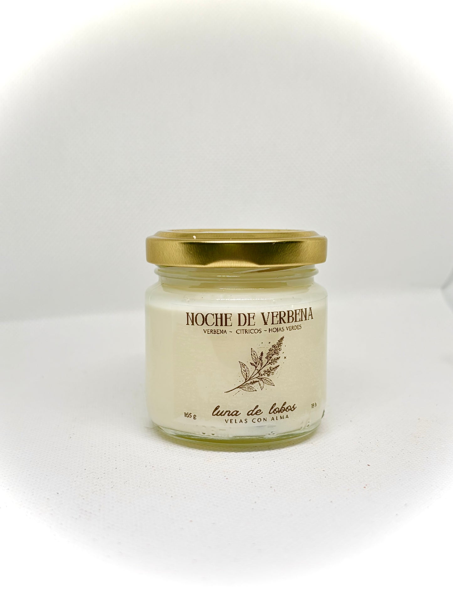 Vela aromática verbena y limón – fresca y energizante | vela de soja | Luna de Lobos