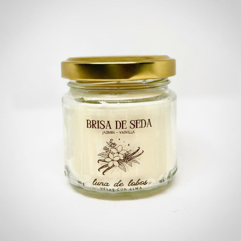 Vela aromática jazmín y vainilla – fragancia dulce y relajante | vela de soja | Luna de Lobos