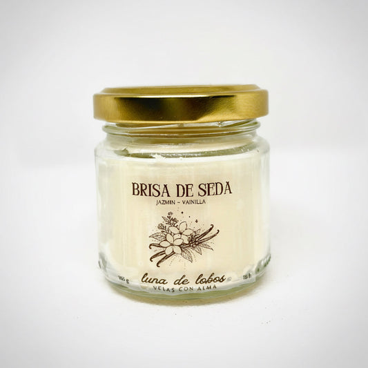 Vela aromática jazmín y vainilla – fragancia dulce y relajante | vela de soja | Luna de Lobos