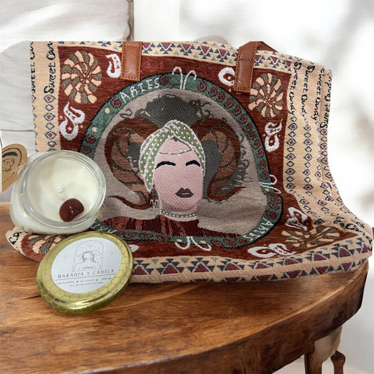Bolso Aries con Vela de Naranja y Canela – Sweet Candy Luna de Lobos