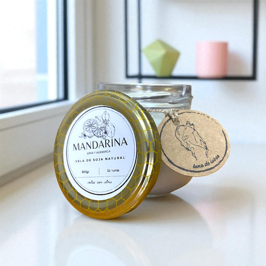 Vela de soja Lima, Mandarina y Albahaca