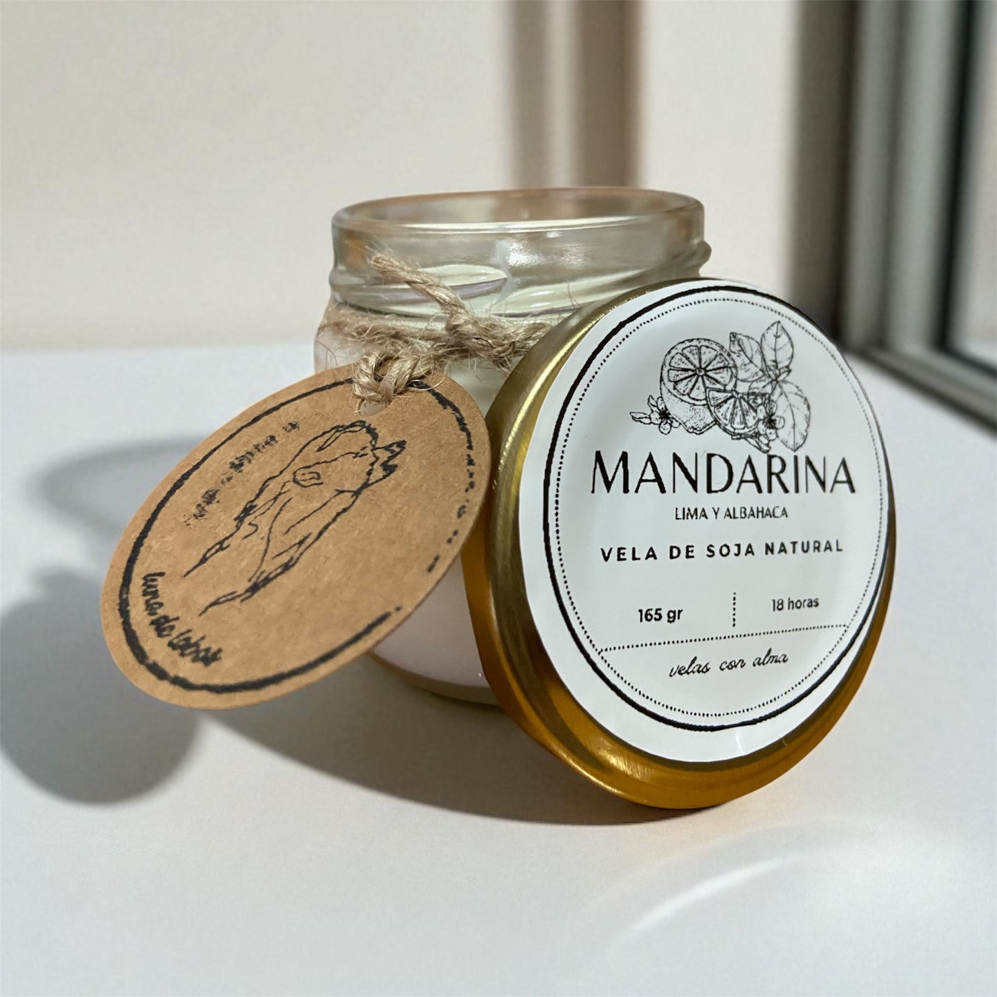 Vela de soja Lima, Mandarina y Albahaca