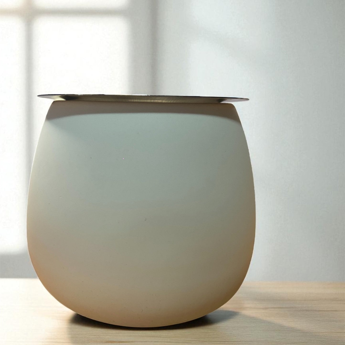 Quemador Piedra Blanca - Elegancia minimalista para tus wax melts y esencias