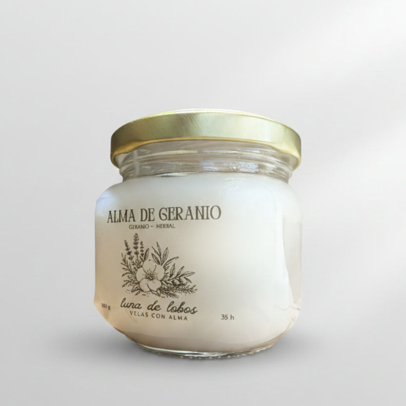 Alma de Geranio · Vela de soja