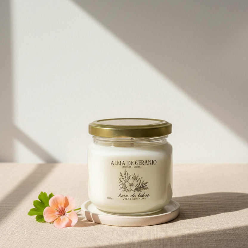 Alma de Geranio · Vela de soja