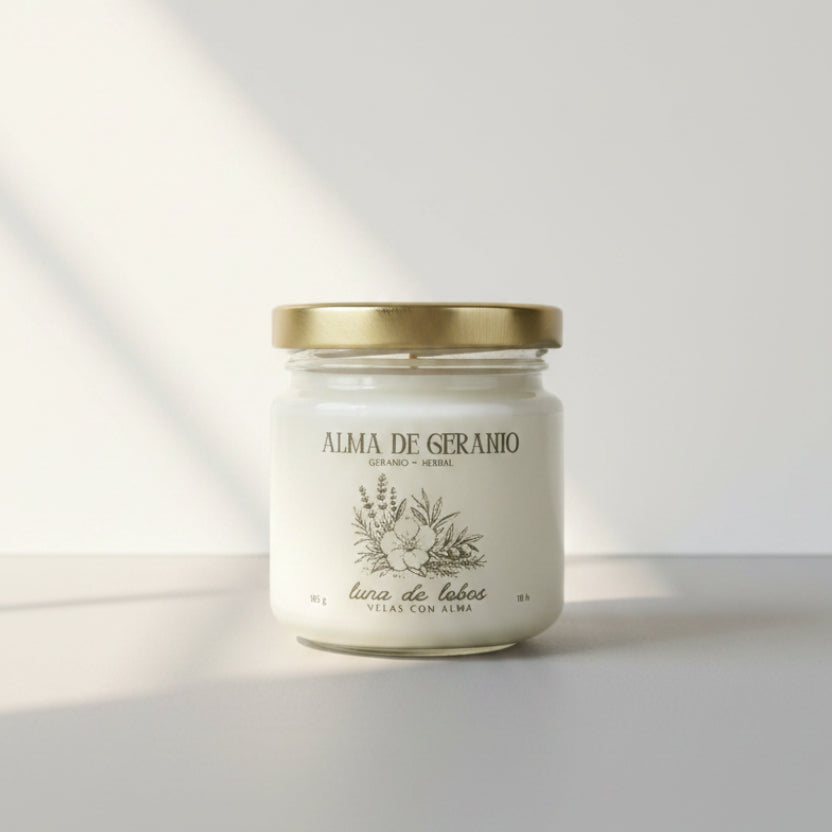 Alma de Geranio · Vela de soja