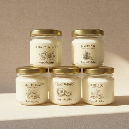 Pack Colección de Verano 2026 · 5 velas de soja