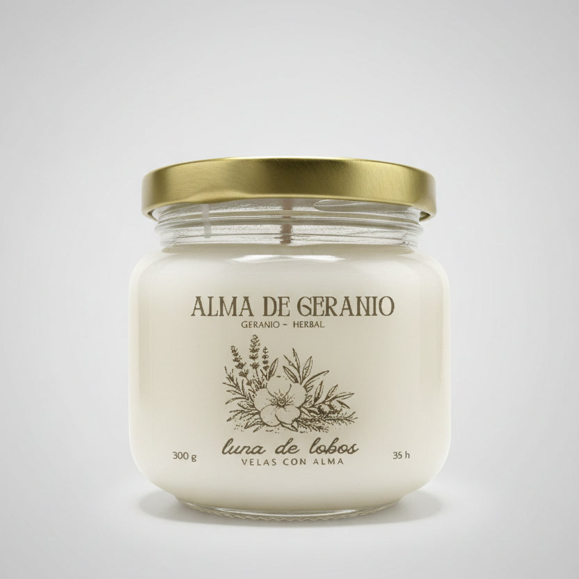 Alma de Geranio · Vela de soja