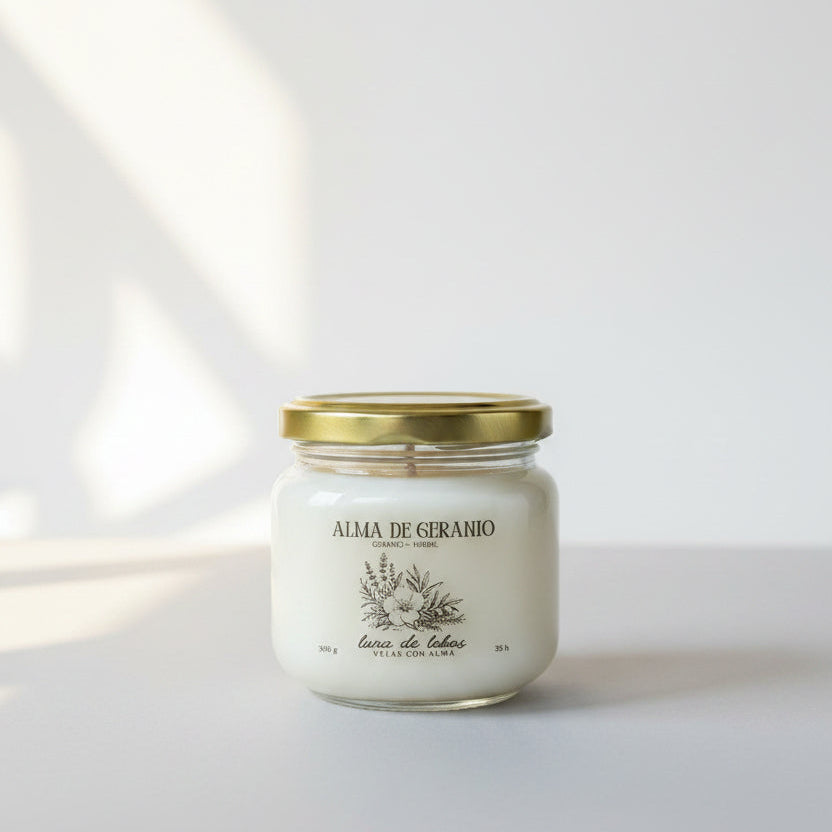 Alma de Geranio · Vela de soja