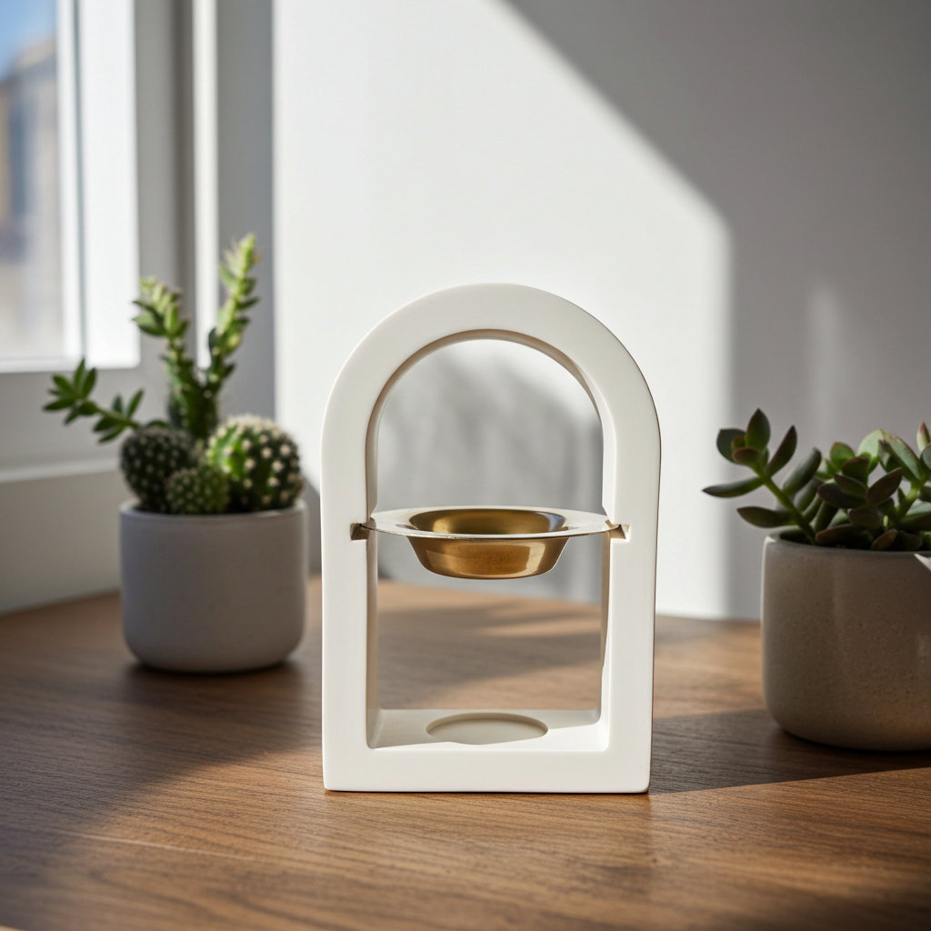 Quemador Arco Sagrado – Diseño Decorativo para Wax Melts y Esencias